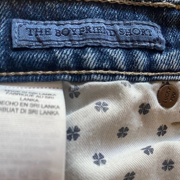Lucky Brand Boyfriend Jean Shorts with Patches Size 26 - Picture 8 of 11